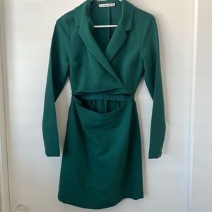 Abercrombie and Fitch Green Long-Sleeve Dress